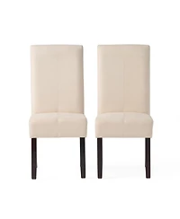 Streamdale T-Stitch Upholstered Dining Chairs - Set of 2