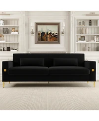 Streamdale Black 2 Seater Sofa
