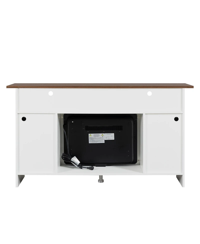 Streamdale Modern Tv Stand with Fireplace Media Console, Storage Unit, Entertainment Center