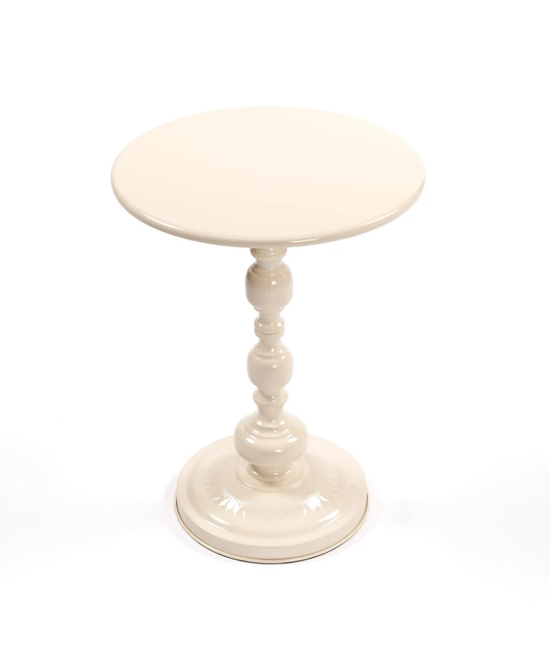 Streamdale Vintage Round Metal Side Table for Living Room, Bedroom, Nightstand