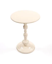 Streamdale Vintage Round Metal Side Table for Living Room, Bedroom, Nightstand