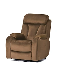 Streamdale Power Recliner Sofa for Seniors Anti-Skid, Cashmere Fabric (Brown)