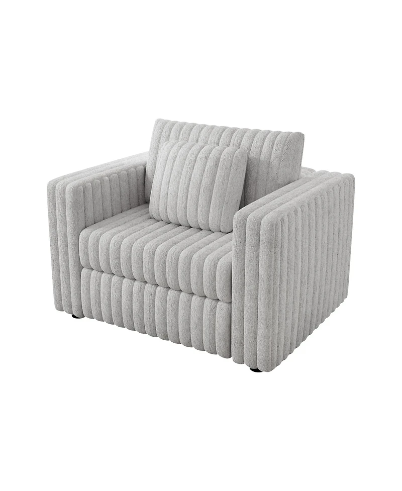 Streamdale 44.9" Modular Sofa Single - Highly Comfortable, Stylish & Functional for Bedroom & Living Room, Light gray