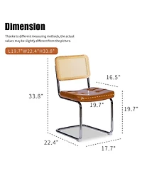 Streamdale Modern Breuer Dining Chairs (Brown, Set of 2)