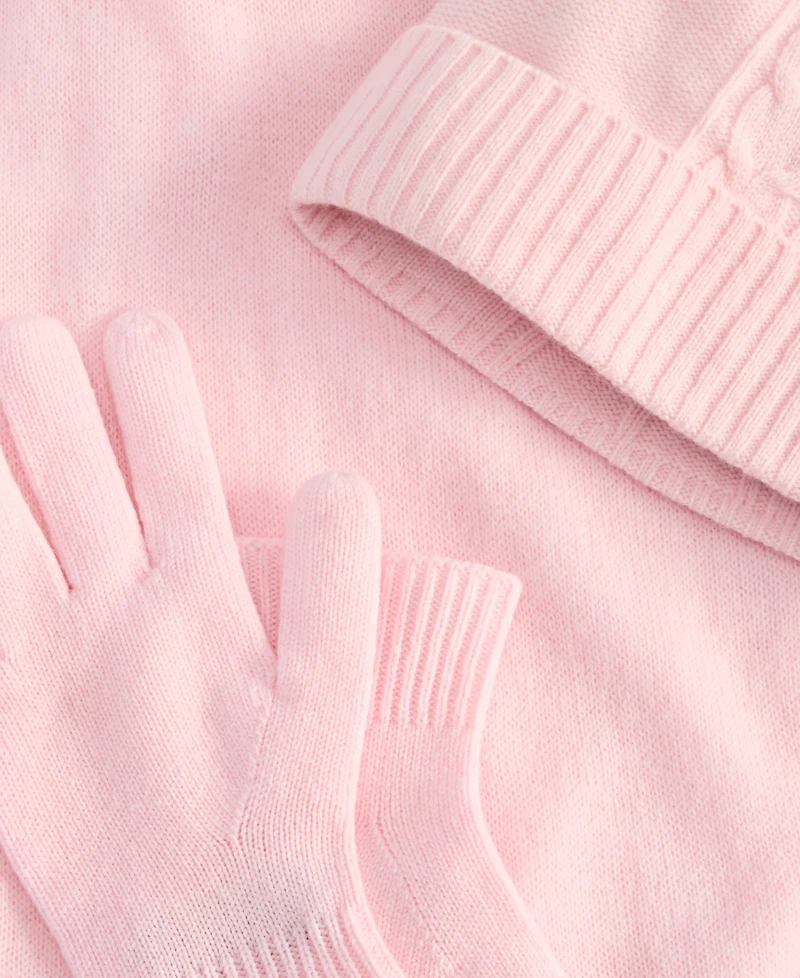 Charter Club Cashmere Hat, Gloves & Scarf Boxed Gift Set, Created for Macy's