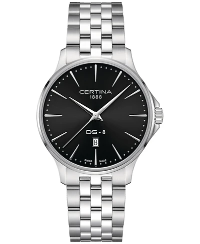 Certina Men's Swiss Ds-8 Stainless Steel Bracelet Watch 40mm