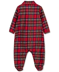 Little Me Baby Boys Plaid Footed Coverall