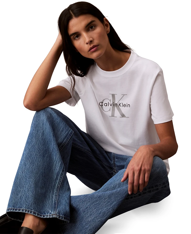 Calvin Klein Jeans Women's Monogram Logo T-Shirt