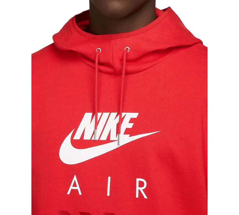 Nike Men's Air Fleece Roomy-Fit Logo-Print Hoodie