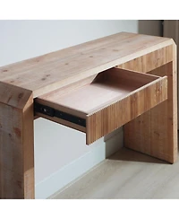 Streamdale Rustic Wooden Console Table with Drawer