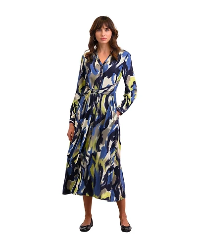 Celtic & Co. Women's Tie Front Midi Dress
