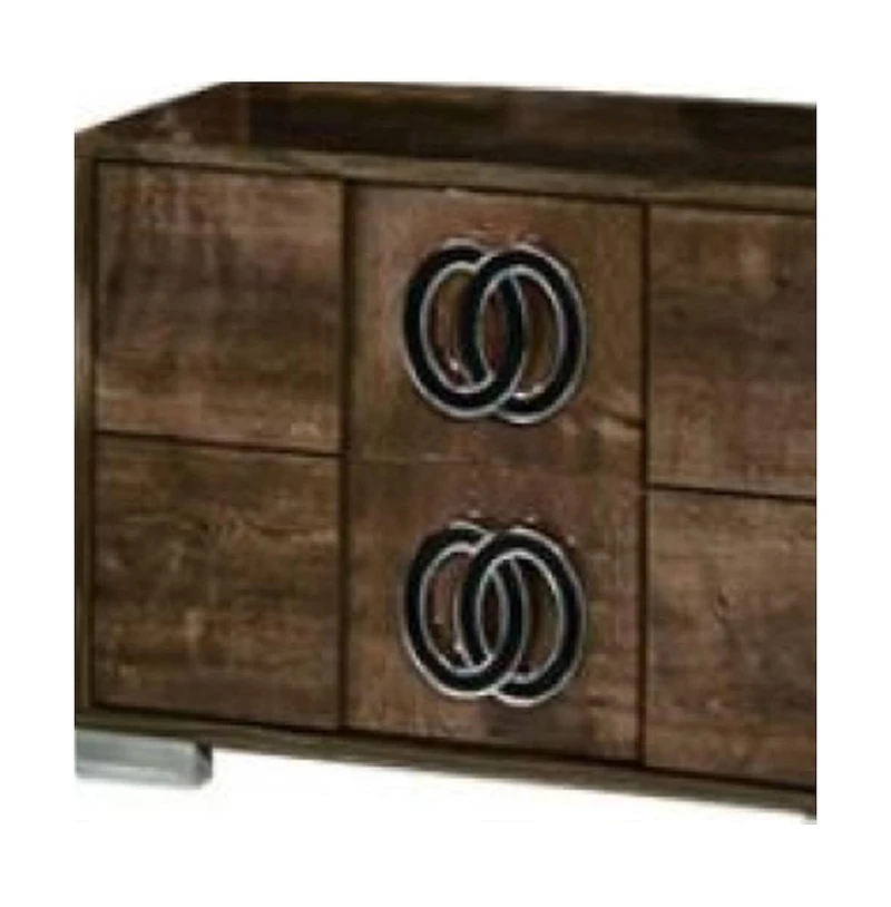 Wood Nightstand with Storage – Functional Bedroom Side Table in Natural Wood Finish