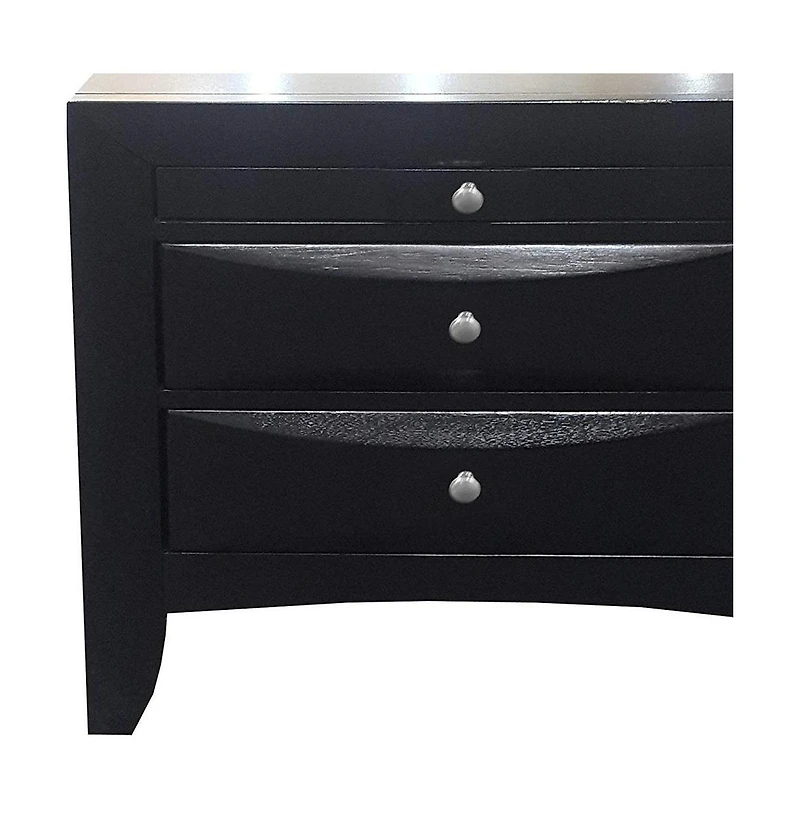 Three Drawer Nightstand – Sleek and Practical Bedroom Storage Piece