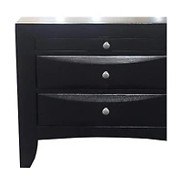 Three Drawer Nightstand – Sleek and Practical Bedroom Storage Piece