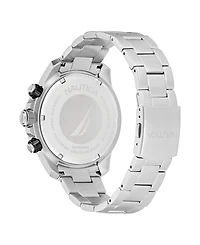 Nautica Men's Analog Silver-Tone Stainless Steel Watch Set