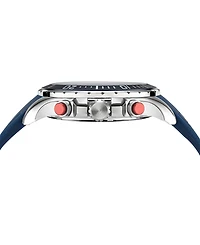 Nautica Men's Analog Blue Silicone Watch, 49mm