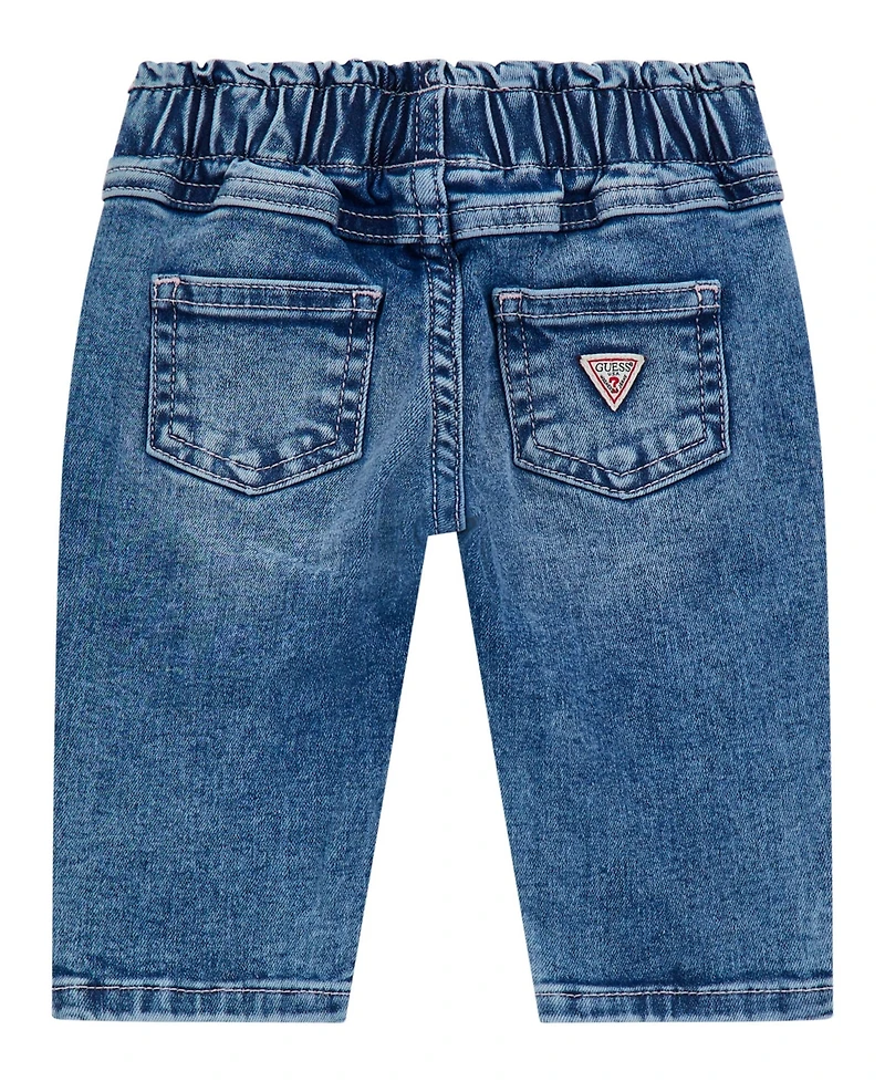 Guess Baby Girls Applique Patches Stretch Denim Jeans
