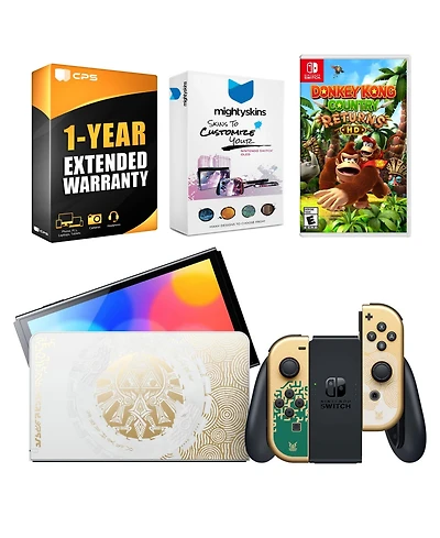 Nintendo Switch Oled Legend of Zelda: Tears of the Kingdom Edition with Donkey Kong Country Returns Hd