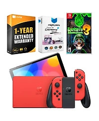 Nintendo Switch Oled Mario Red Edition with Luigi's Mansion 3