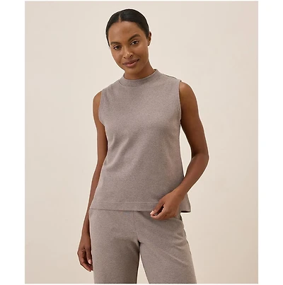 Pact Women's Organic Cotton Airplane Mock Neck Shell