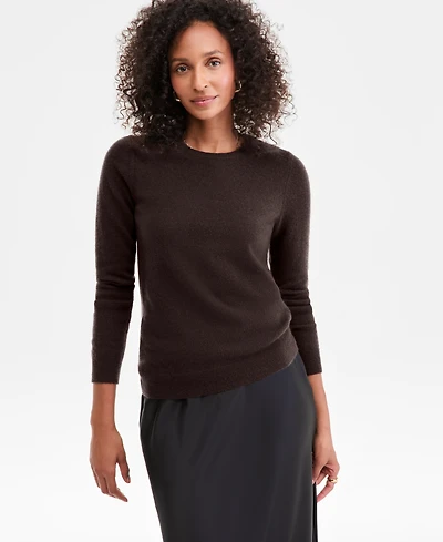 Charter Club Women's Long-Sleeve 100% Cashmere Crewneck Sweater, Macy's Exclusive