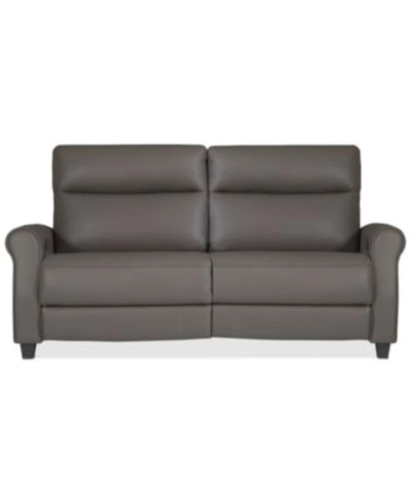 Thandler Zero Gravity Leather Sectional Collection Created For Macys