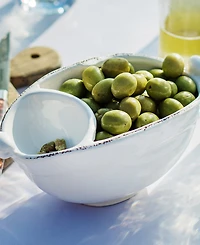 Vietri Lastra Two-Part Olive Bowl