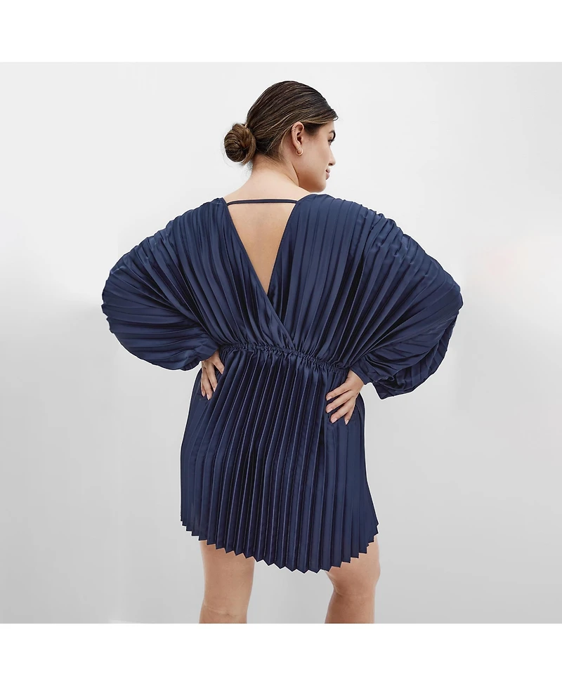 City Chic Plus Chloe Pleat Dress