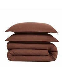 Brookyln Loom Flax Linen 3-Pc. Duvet Cover Set, Full/Queen