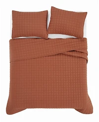 Brookyln Loom Flax Linen 3-Pc. Quilt Set, King