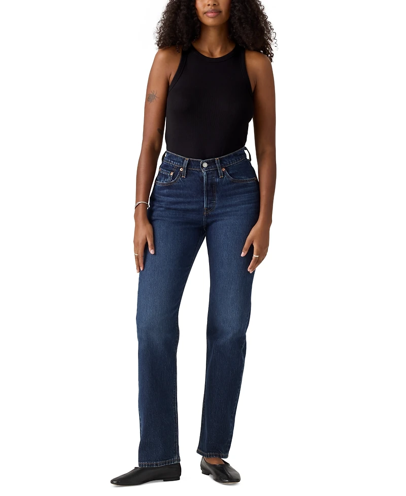 Levi's Women's 501 Curve High-Rise Straight-Leg Jeans