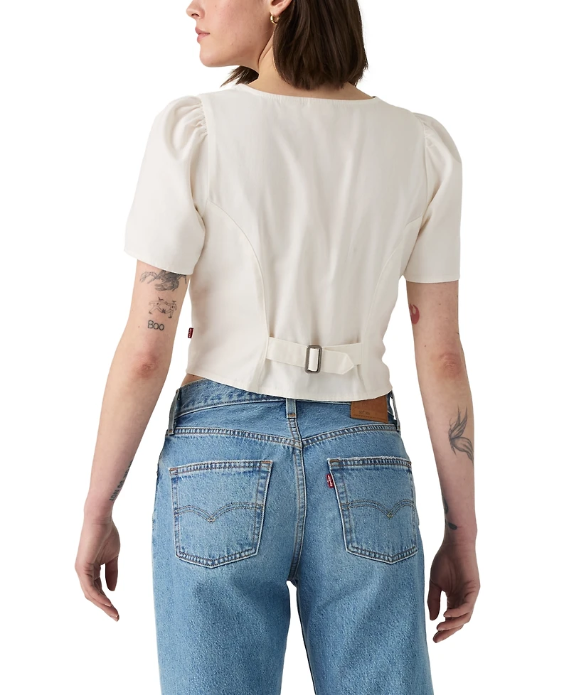 Levi's Women's Moxie Cotton Short-Sleeve Denim Blouse