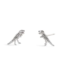 Coach Faux Stone Signature Skeletal Rexy Stud Earrings