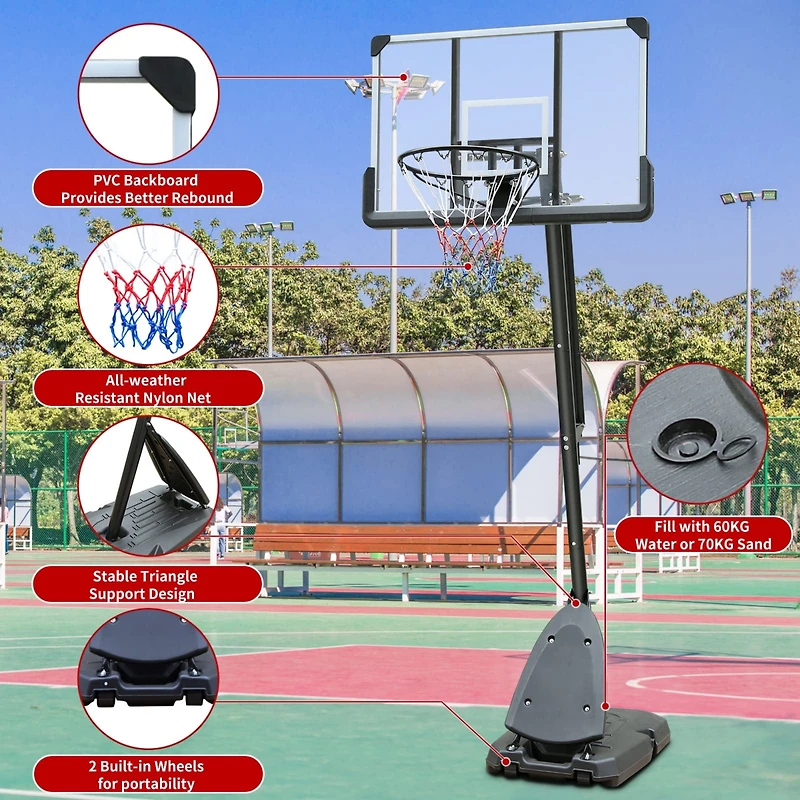 Streamdale Professional Basketball System Durable, Adjustable, Indoor/Outdoor