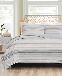 Oceanfront Resort Navarre Yarn Dye Stripe 3-Pc. Quilt Set, Full/Queen