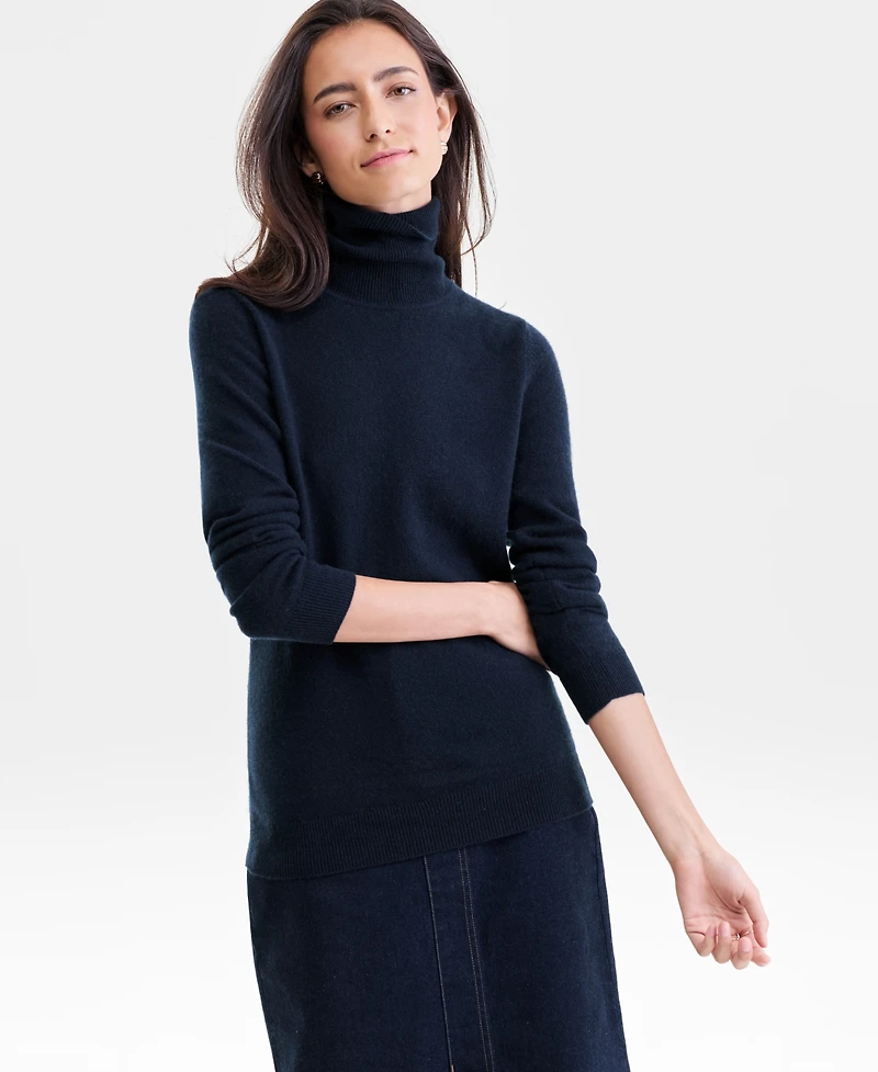 Charter Club Women's 100% Cashmere Turtleneck Sweater, Macy's Exclusive