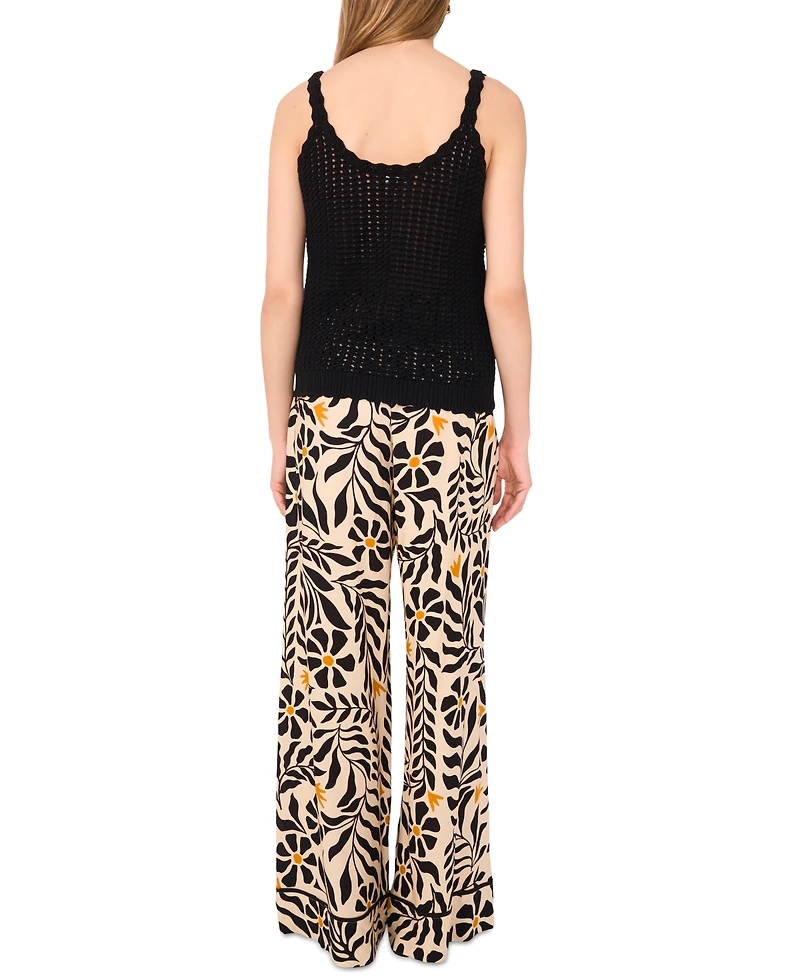 1.state Women's Pointelle Knit Tank Top