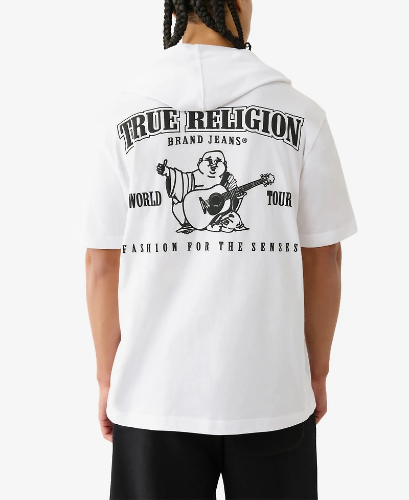 True Religion Men's Short Sleeve Hooded T-Shirt