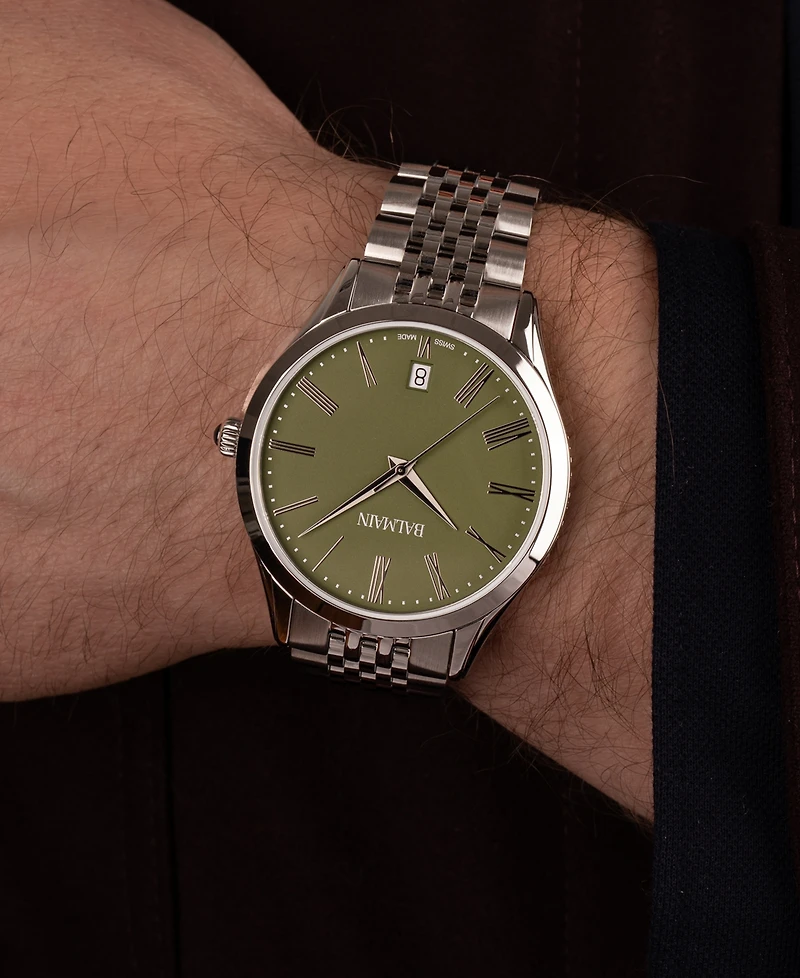 Balmain Men's Swiss Classic R Stainless Steel Bracelet Watch 41mm