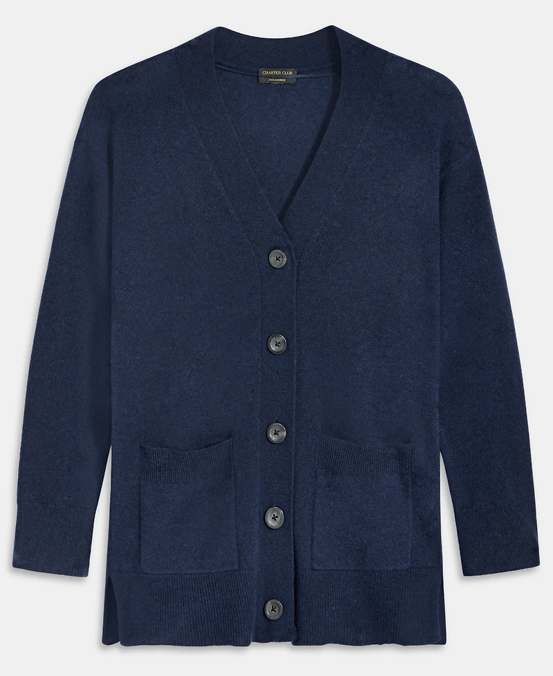 Charter Club Women's Button-Front 100% Cashmere Cardigan, Macy's Exclusive