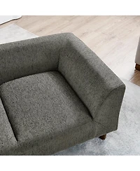 Streamdale Modern Pet Sofa with Armrests for Medium to Large Dogs, Dark Grey