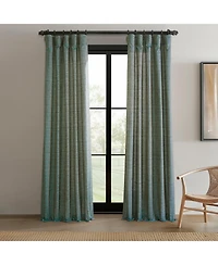 Raw Weave Linen Curtains (2 Panels) Window and Drapes, Rod Pocket Bedroom Curtains