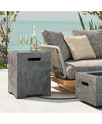 Propane Tank Cover Table Outdoor Gas Tank Storage Hideaway Cover