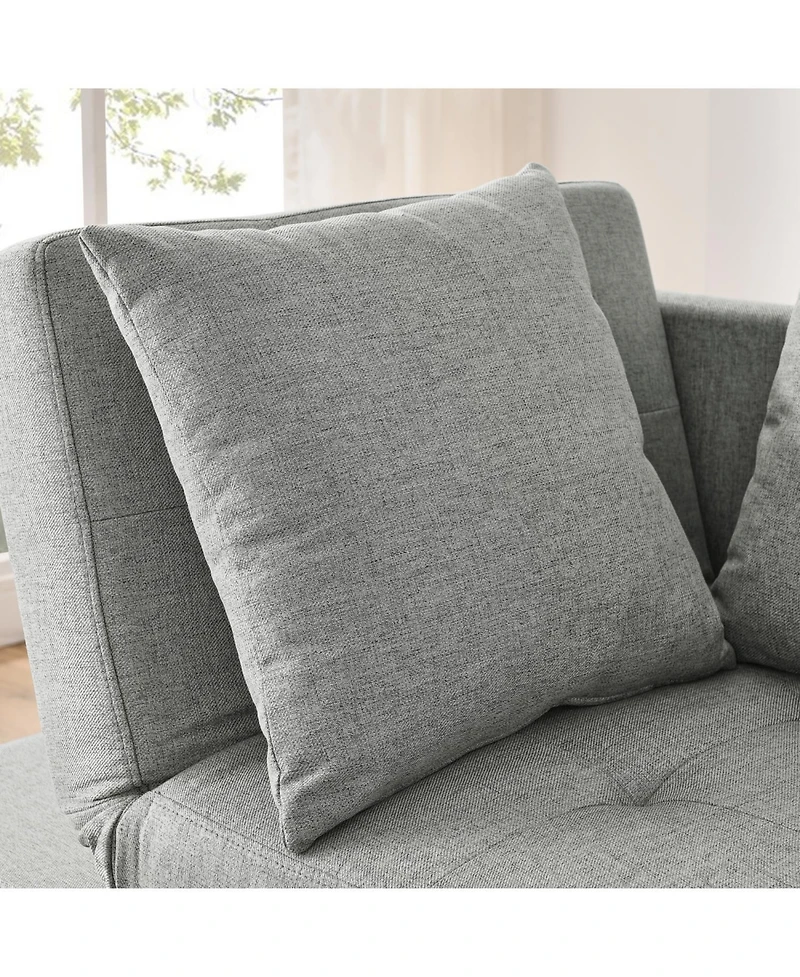 Streamdale Convertible Sofa Bed Recliner with Adjustable Backrest and Pullout Sofa Bed