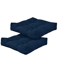21 Inch x 21 Inch Patio Chair Seat Cushion Pads for Indoor and Outdoor