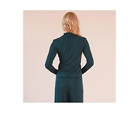 Poplinen Plus Size Norma Modal Ribbed Turtleneck