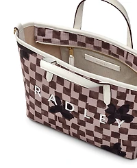 Radley London Southwell Gardens Check Medium Open Top Tote Bag