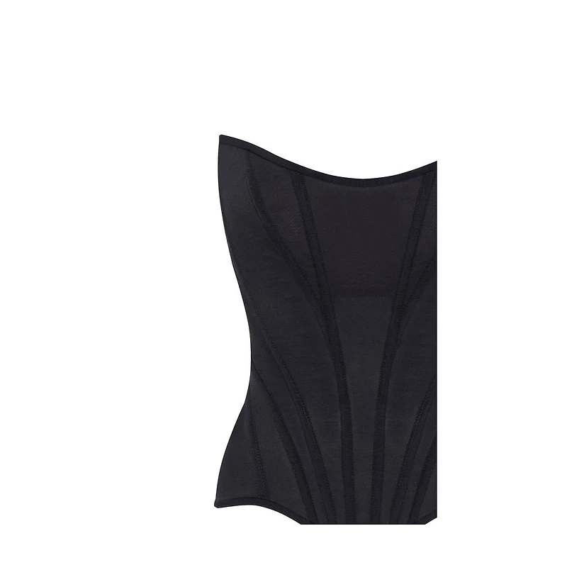 Milla Women's Chic low-waist black fitted corset
