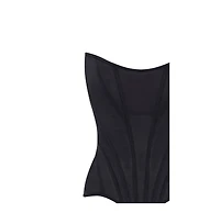 Milla Women's Chic low-waist black fitted corset
