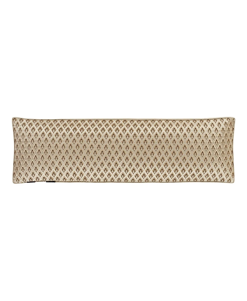 J Queen New York Gold Coast Bolster Decorative Pillow, 15" x 52"